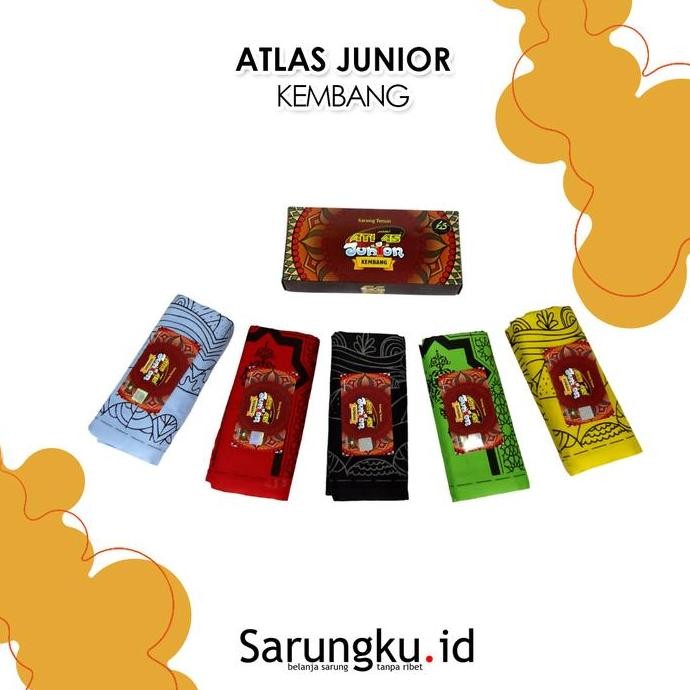 (Allthebest) SARUNG ATLAS JUNIOR KEMBANG