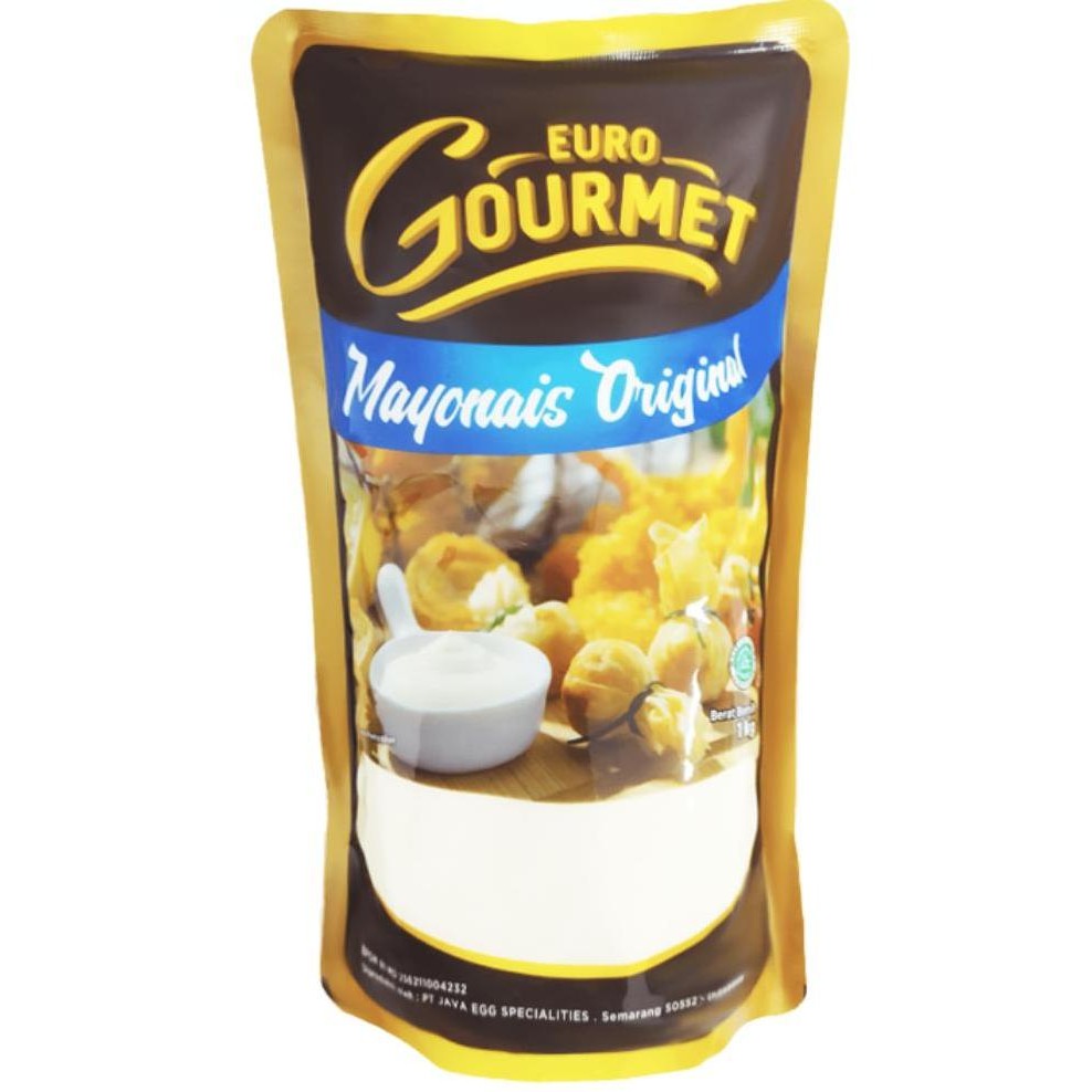 

Tersedia Euro Gourmet Mayonnaise Original 1kg - Mayonais Halal