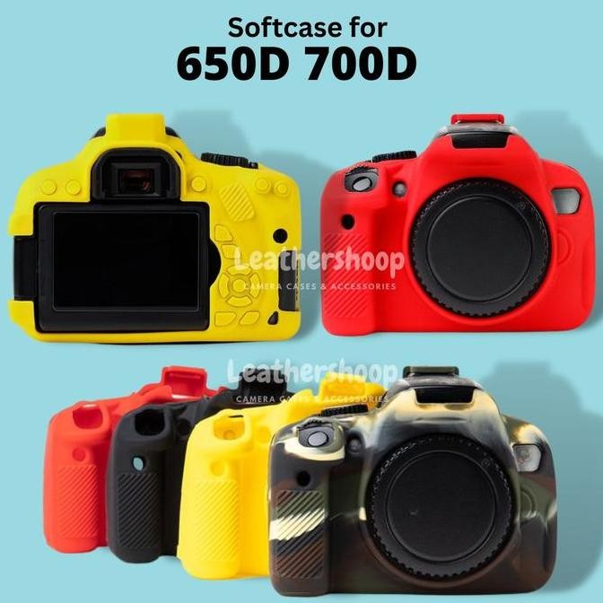 TERBARU SOFTCASE CANON EOS 650D 700D RUBBER COVER PELINDUNG BODY KAMERA