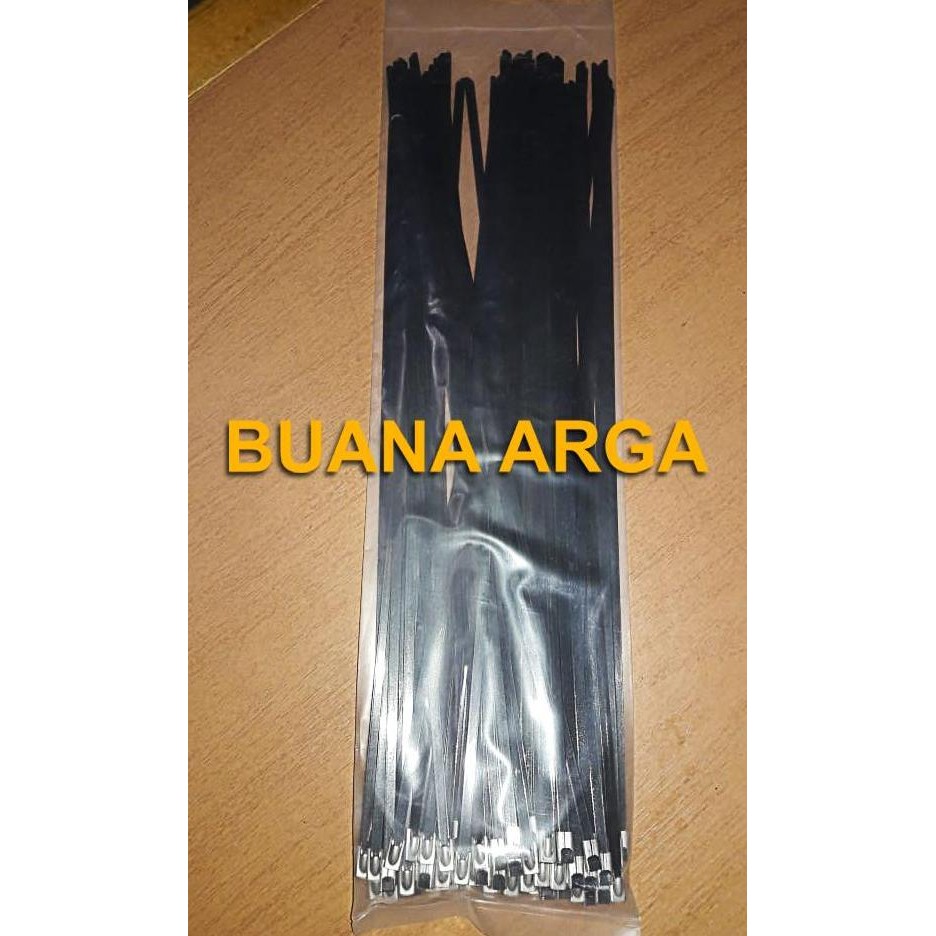 

Diskon! Cable Tie Stainless Steel 200mm Ball Lock Epoxy Coated Anti Karat