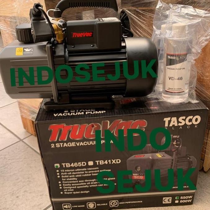 TERBARU - VACUUM PUMP TASCO TB465D 2 STAGE / VACUUM PUMP AC 2 STAGE 6,5CFM