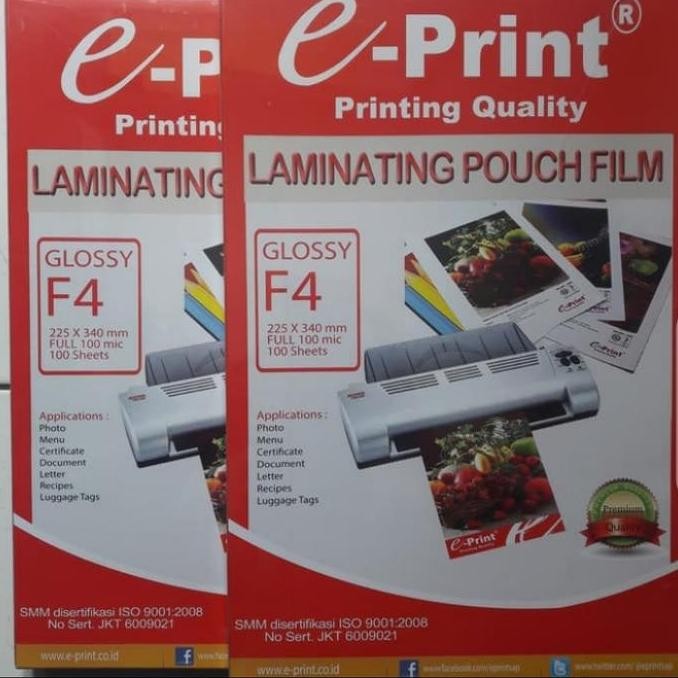 

plastik laminating F4 e print