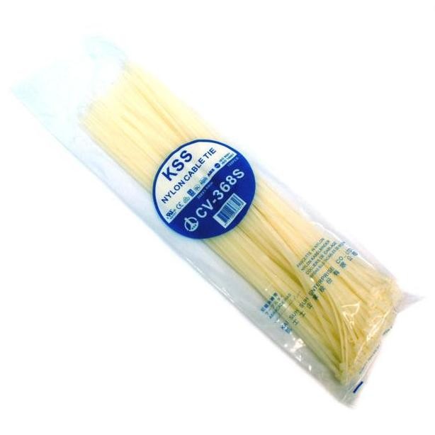 

Diskon! Kabel Ties KSS CV-368S 36.8cm Putih Hitam - Isi 100pcs