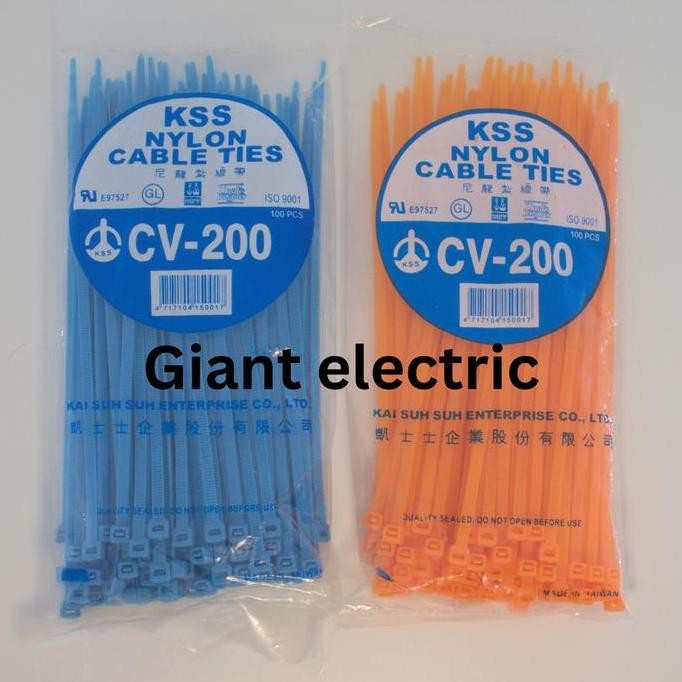 

Diskon! Cable Tie KSS CV-200 200x4.8mm | Kabel Ties Warna Nylon Kuat Isi 100pcs