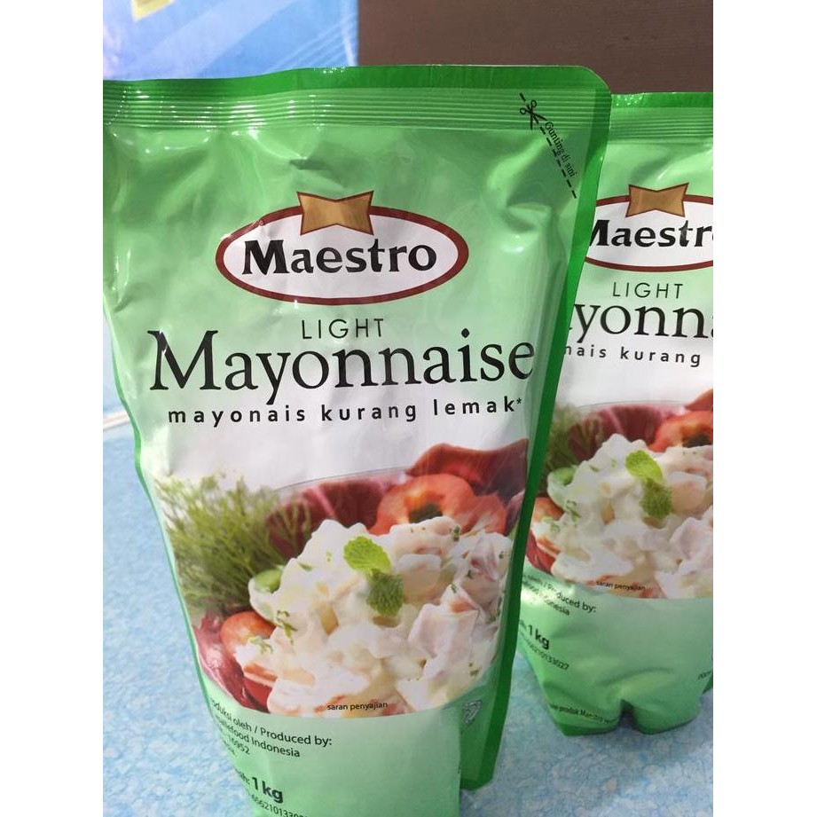 

Tersedia Maestro Mayonnaise 1Kg Saus Mayonais untuk Salad dan Roti