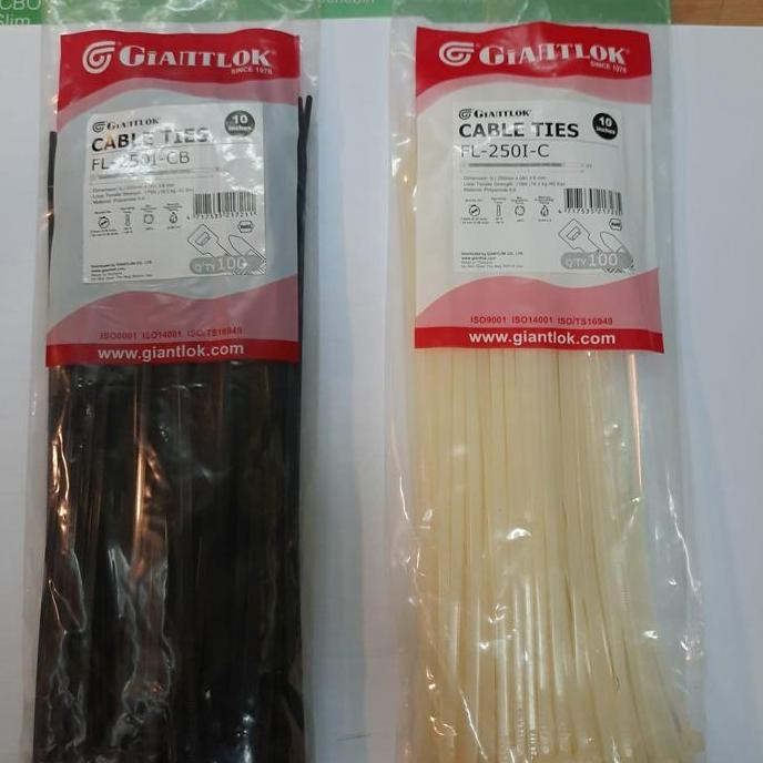 

Diskon! Cable Ties GIANTLOK 250x3.6mm | Kabel Tie Nylon Panjang 25cm