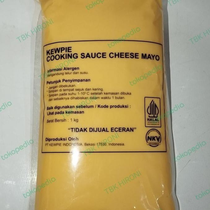 

Tersedia Kewpie Cooking Sauce Cheese Mayo 1Kg Saus Keju Mayonais untuk Roti