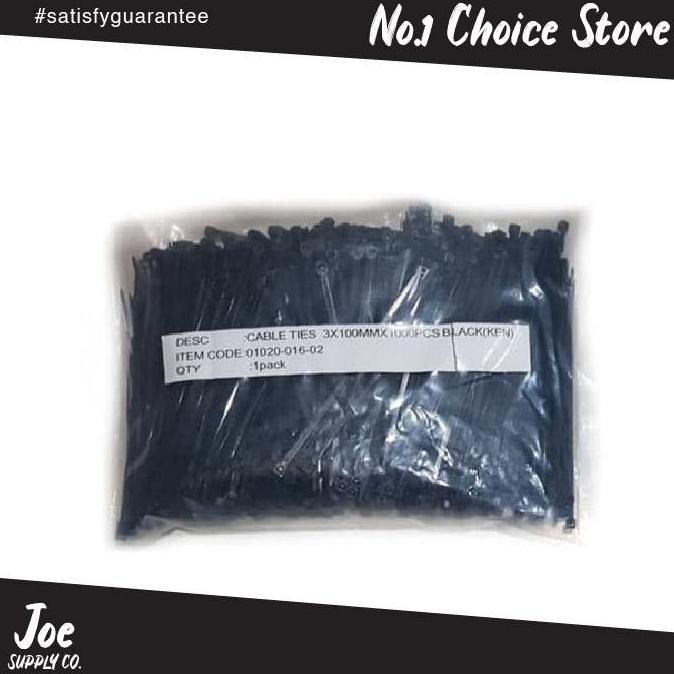 

Diskon! Kenmaster Cable Ties 3 x 10mm - Kabel Tis Mini 10cm Isi 1000pcs