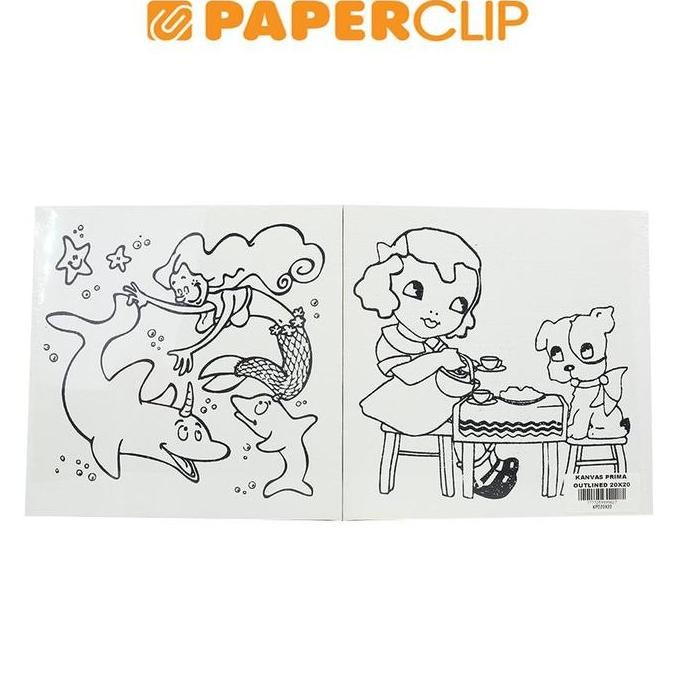 

BEBAS ONGKIR - CANVAS PRIMA OUTLINE 20 X 20 CM VALUE PACK (4 PCS)