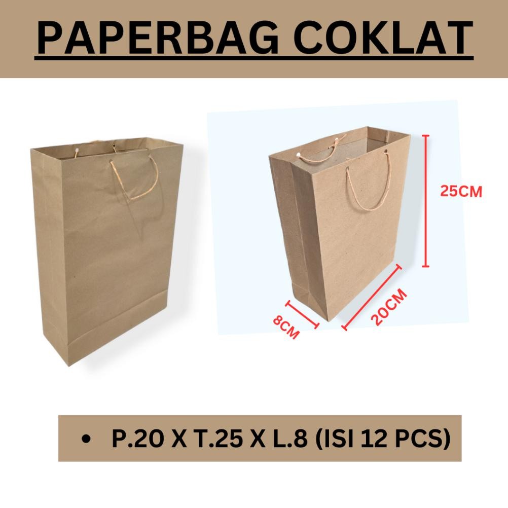 

Viral Paperbag Polos Coklat Uk 14X20 - 15X25 - 20X25 - 25X35 - 30X40, Paper Bag Batik / Paper Bag Buku, Paper Bag Folio, Tas Kertas, Tas Souvenir Murah