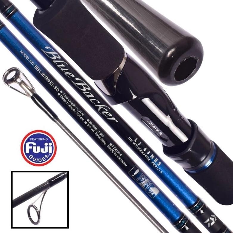 Terlaris Rod Daiwa Blue Backer Lj | 1 Section | Pilih Ukuran