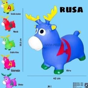 (Allthebest) Mainan Animal Jumping Karet Pegasus Sound & Light