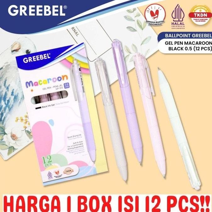 

Gel Pen Pulpen Pena Greebel Macaroon Gp-512 0.5 Mm