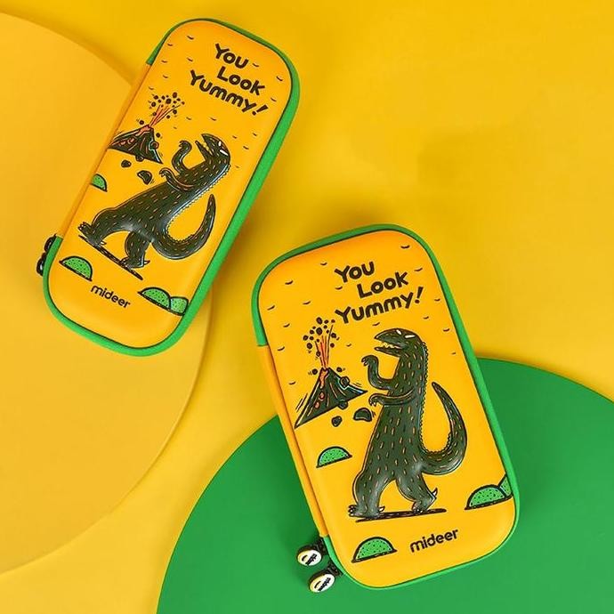 

Mideer Pencil Case Tyrannosaurus Rex / Tempat Pencil T-Rek Kuning Pena Penghapus