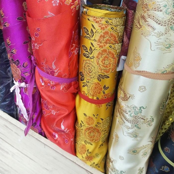 LFM bahan chongsam motif/chongsam Imlek/ satin motif