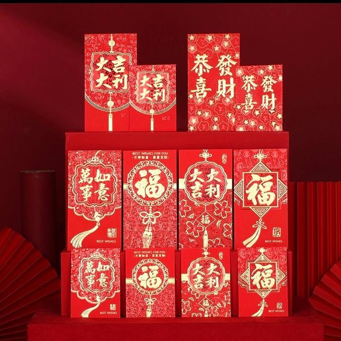 

LFM GROSIR Angpao Panjang Merah Imlek Netral Murah Amplop Angpau Sincia