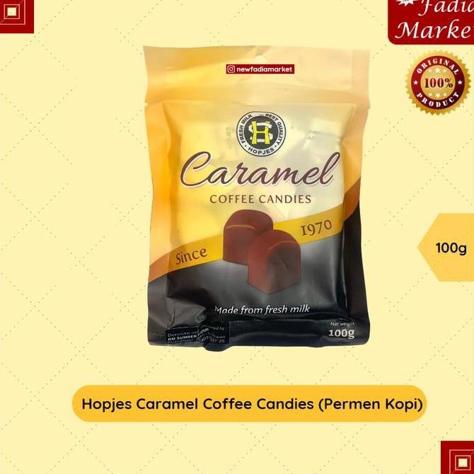 

(Allthebest) Hopjes Caramel Coffee Candy (Permen Kopi Rasa Karamel) 100g