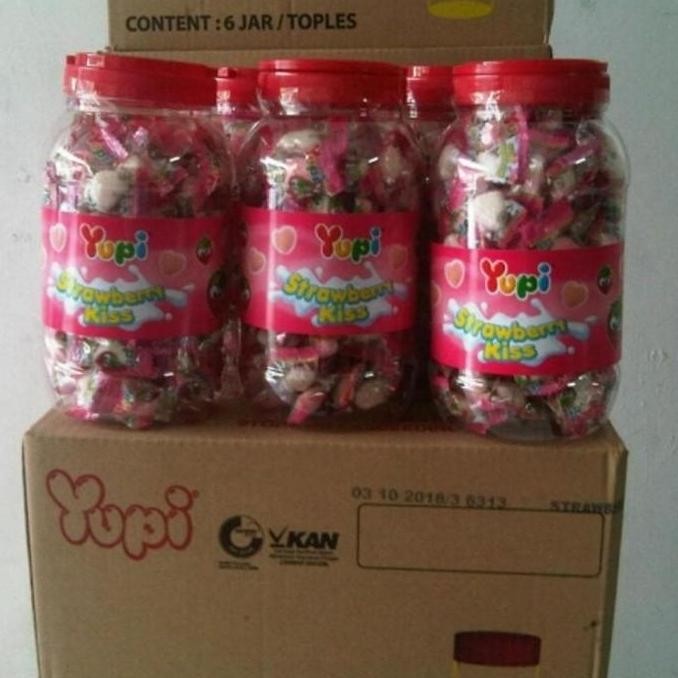 

(Allthebest) Permen Yupi Strawberry kiss toples