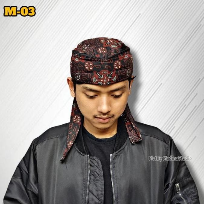 (Allthebest) Peci Kopiah Songkok Iket Batik Imamah Praktis Siap Pakai Size Pria Laki Laki Dewasa Ban