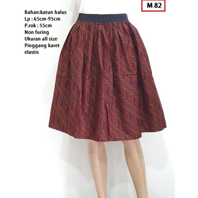 Bawahan Batik Rok Klok Batik Pendek Mona KM02A