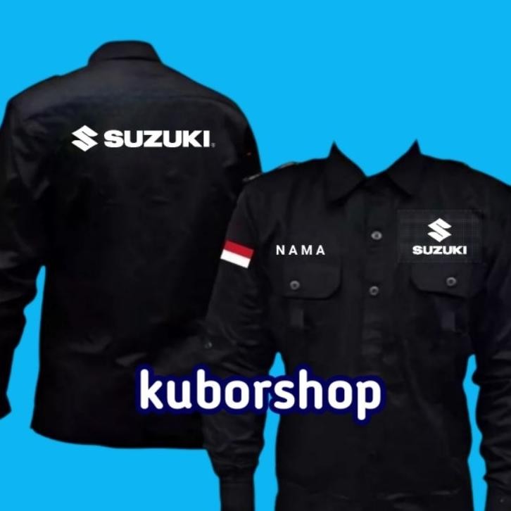 Kemeja Kerja Suzuki Seragam Kerja Suzuki Baju Suzuki Full Bordir