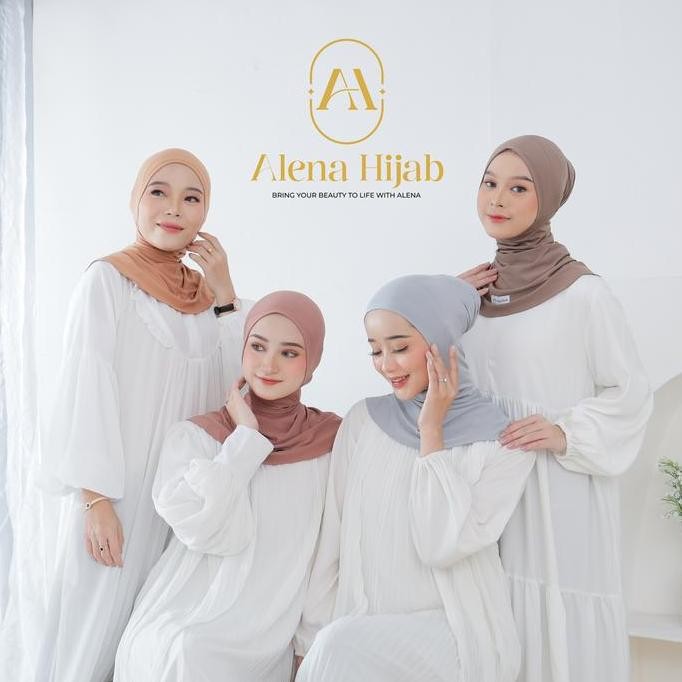 (Allthebest) ALENA HIJAB ORI - Ciput Ninja Jersey Alena Inner anti pusing  Instan Kerudung Dalaman c
