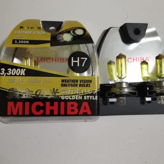 MICHIBA H7 kuning 55 watt/bohlam MICHIBA H7 kuning 55 watt