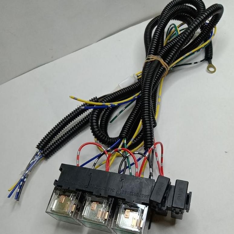 NEW- RELAY KABEL SET LAMPU TEMBAK/SOROT UNTUK MOTOR MOBIL