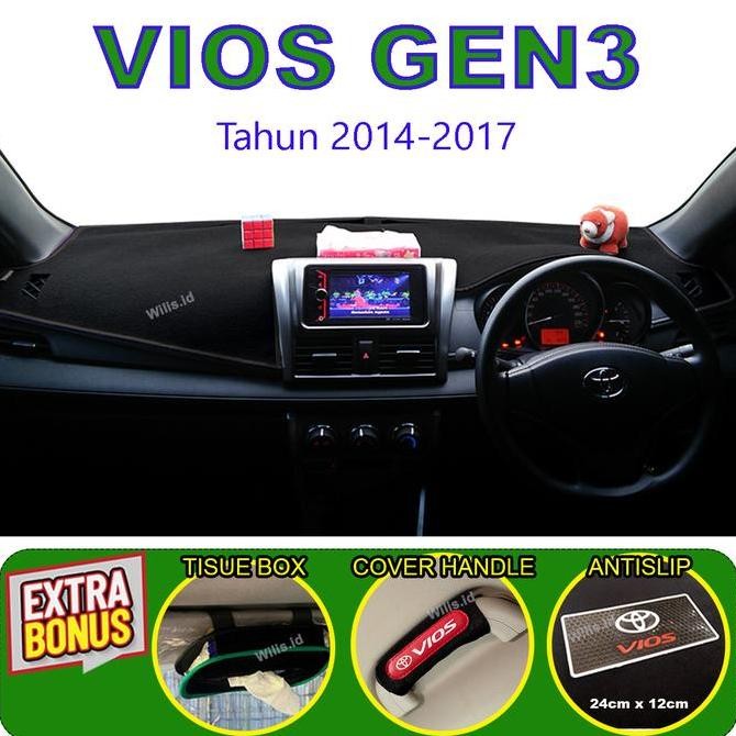 COVER DASHBOARD MOBIL VIOS GEN3 ALAS DASBOR MOBIL AKSESORIS ORIGINAL DAN TERPERCAYA