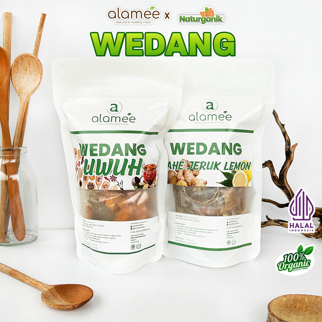 

ALAMEE Wedang Uwuh Komplit Rempah Minuman Herbal Alami Langsung Seduh Lengkap Organik Naturganik