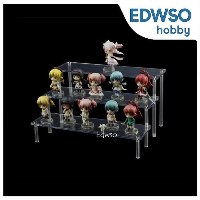 Stand Base Display Acrilic Akrilik Tingkat Action Figure Gundam Shf Vt