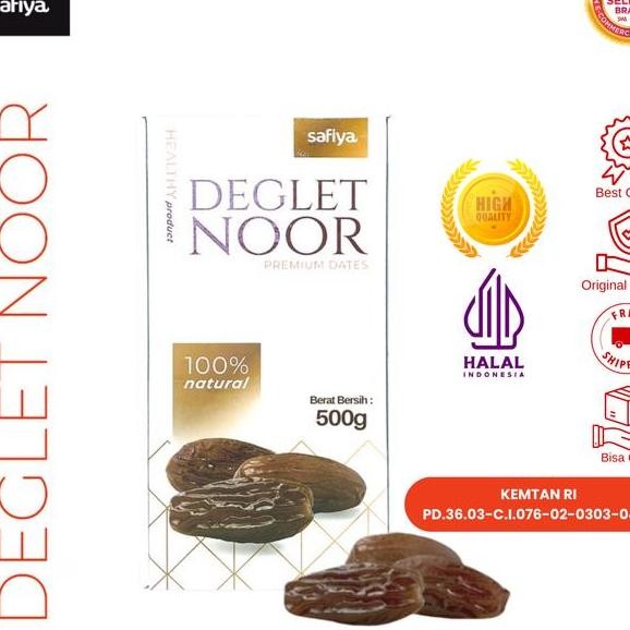 

Safiya Kurma Tunisia Madu Gram Deglet Noor Tanpa Tangkai