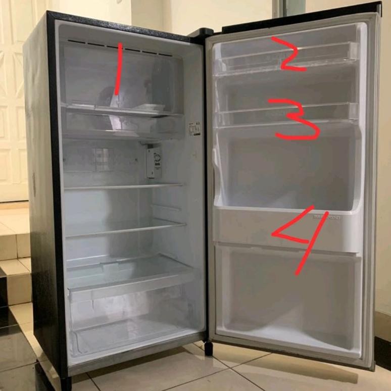 Promooo Tutup Freezer dan Rak Pintu Rak Botol Kulkas Panasonic NR-AF171S