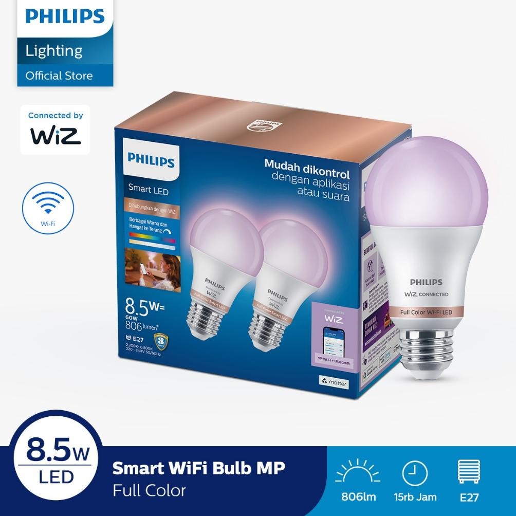 Terlaris Philips Lampu Smart Led Multipack 8,5W - Rgb