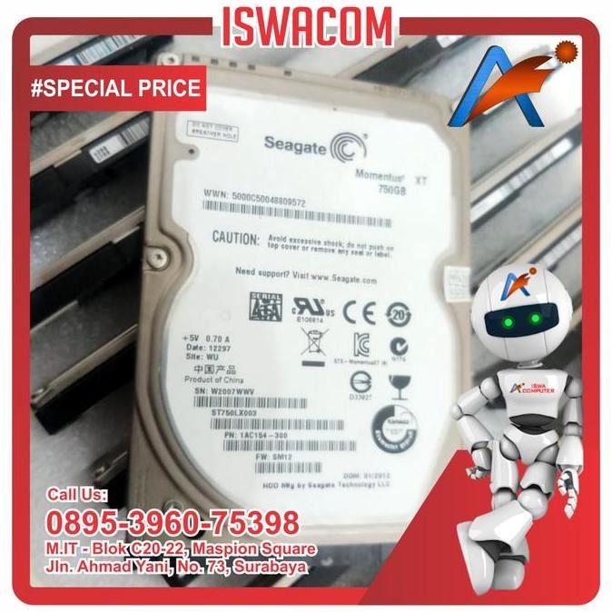 Hardisk Hdd 2.5 Inch Laptop 500Gb Sata Notebook Slim Co