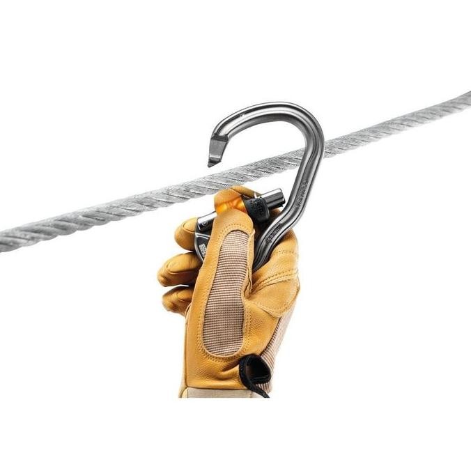 Vertigo Wire Lock Petzl Carabiner 25 Kn - Karabiner Untuk Keselamatan Kerja Di Ketinggian Akses Tali