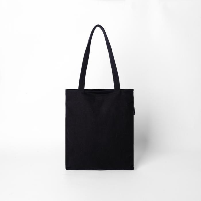 Ft Pamole - Tote Bag Kanvas Penutup Resleting Kombinasi Saku Kulit - Litten Series  Totebag Tote  Ba