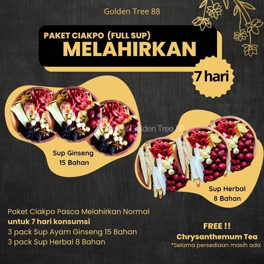 Terlaris Paket Ciakpo Melahirkan Normal Recovery Pasca Melahirkan Full Sup Ayam