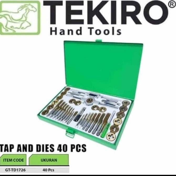 Hand Tap Set Tekiro 40Pcs / Hand Tap And Die Set Tekiro 40Pcs Co