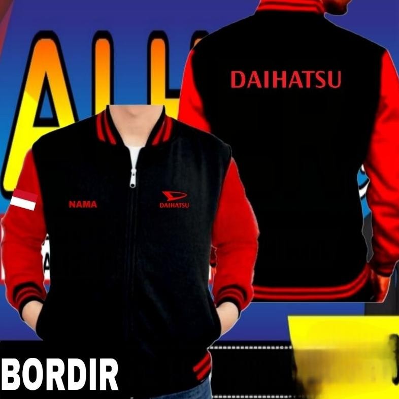 DV7 }} Jaket bordir Daihatsu jaket Daihatsu jaket baseball Daihatsu jaket varsity Daihatsu jaket ker
