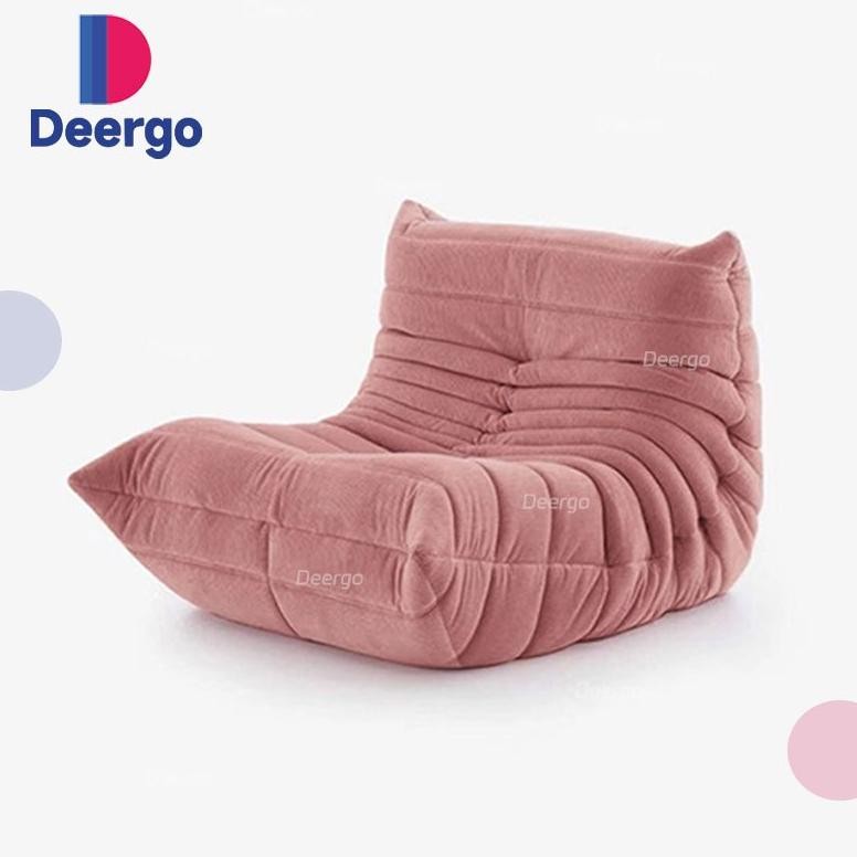 Terlaris Deergo Sofa Ulat Bulu Minimalis/Sofa 1 Seater Ruang Tamu Modern/Sofa Pink Premium