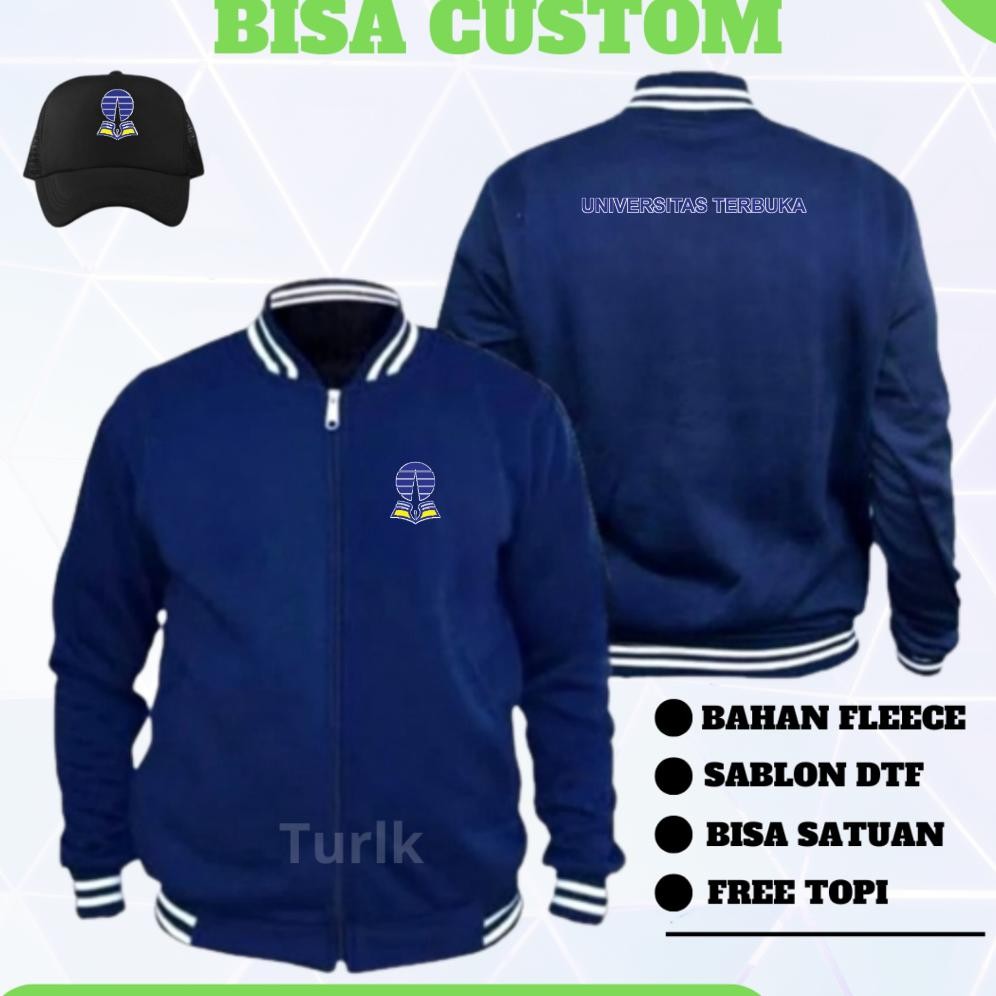 DB16 >> Jaket Universitas Terbuka Jaket University UT Jaket varsity Custom