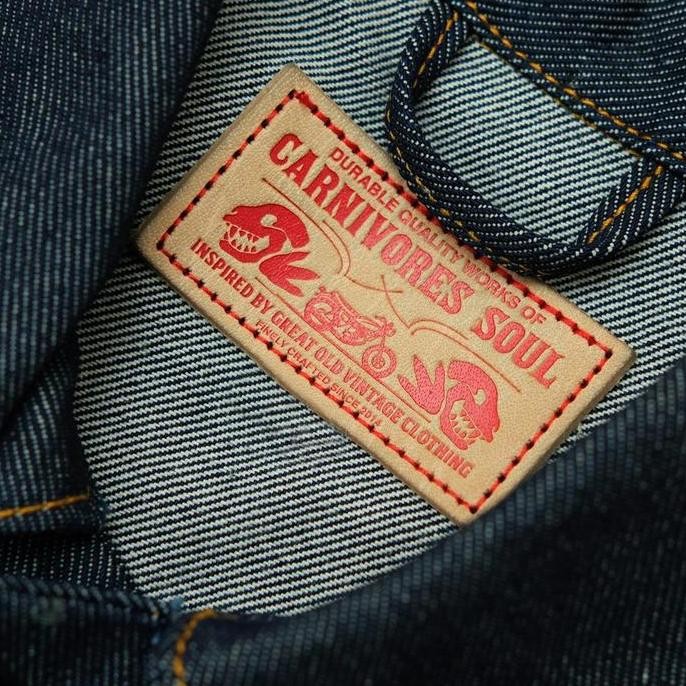 Promo Carnivores Soul - Freedom Type 2 Jacket - 15 Oz Indigo Denim