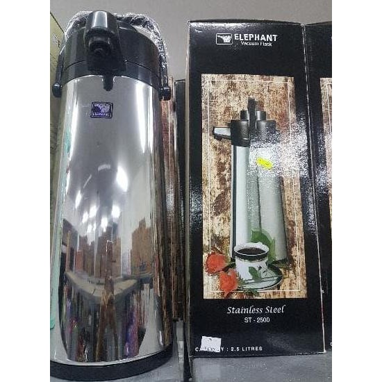 Siap Kirim Termos Elephant Vacuum Flask Stainless Steel 2.5 Liter - Termos Premium GOJEK