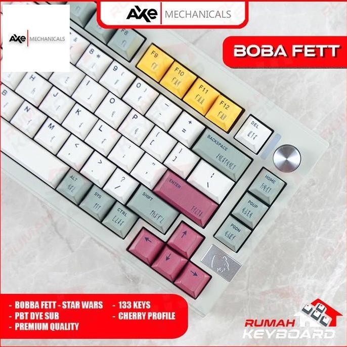(Expert) KEYCAP - KEYCAPS - CHERRY - Bobba Fett - Star Wars - PBT - DYE SUB