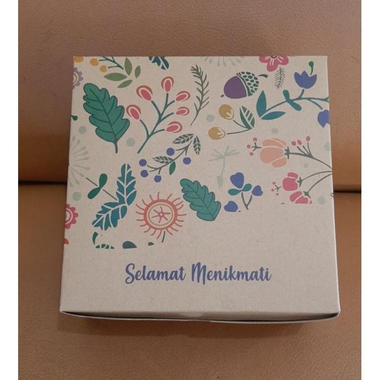 

Isi 50 Dus Snack / Dus Kue Kraft Bunga Ukuran 12x12 12x14 12x16 aSt