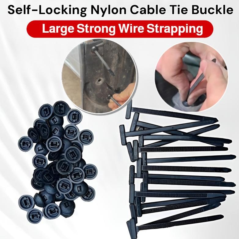 

COD/GRATIS ONGKIR[20pcs/100pcs] Tali Pengikat Mobil & Motor/Kabel Tie Self-Locking/Kuat dan Tahan Lama/Car motorcycle tie buckle Selflocking nylon buckle/Tahan Panas & Air/Nylon selflocking tie buckle