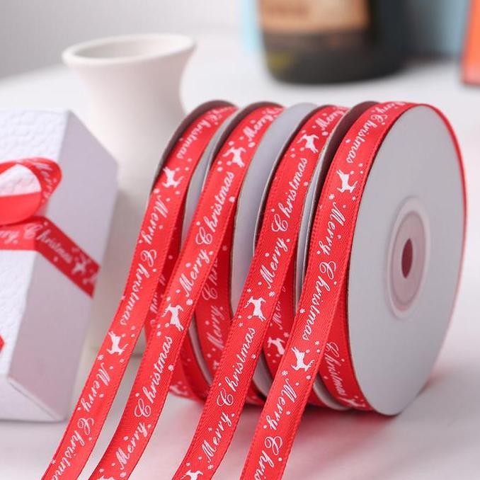 

Baru Pita Satin Merry Christmas 22 Meter - Ribbon Natal Hias Kado Parcel