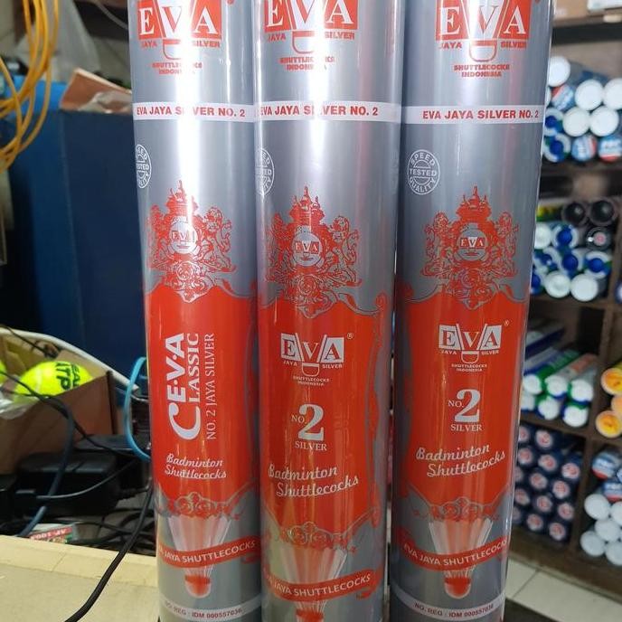 Produk Baru Shuttlecock Eva Jaya Silver No.2 - Kok Bulutangkis Berkualitas