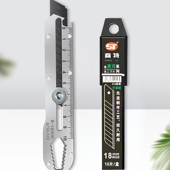 

Cutter Stainless 9In1 Multifungsi Cutter Stainless Besar